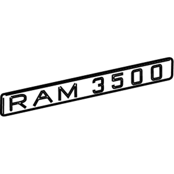 Dodge Ram 2500 Emblem - 55078009AC