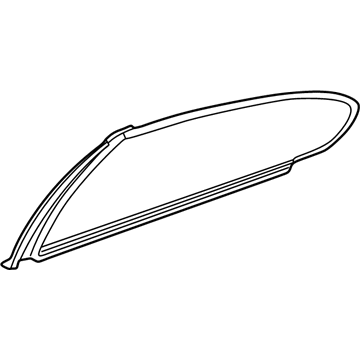 Chrysler 4574514AH Door Glass