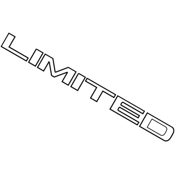 Mopar 68368963AB Nameplate, Rear Mopar 68368963AB Nameplate, Rear