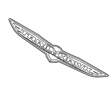 Mopar 68291194AB Nameplate, Rear