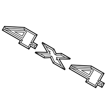 Jeep Cherokee Emblem - 68418946AA