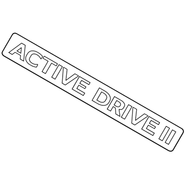 Mopar 68232241AB Nameplate, Rear Mopar 68232241AB Nameplate, Rear