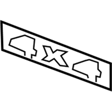Dodge 55077299AA Nameplate