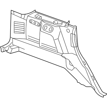 Jeep 1FN051J3AB Rear Quarter Trim
