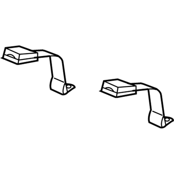 Mopar 5JJ821D5AA Buckle End, Slate Gray, Rear Inner Mopar 5JJ821D5AA Buckle End, Slate Gray, Rear Inner