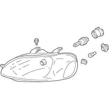 Dodge Stratus Headlight - MN133280