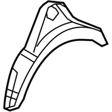 Mopar 5074100AE Wheelhouse Panel, Rear Outer Passenger Side