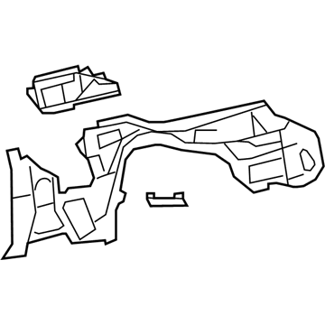 Mopar 5008754AL Inner Panel Assembly, Rear Passenger Side