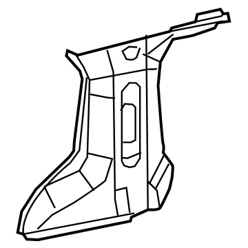 Mopar 5RH64DX9AH Rear Pillar Trim, Black, Passenger Side