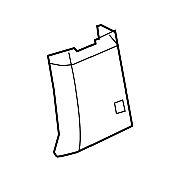 Mopar 5RH56DX9AC Center Pillar Trim, Black, Lower Passenger Side