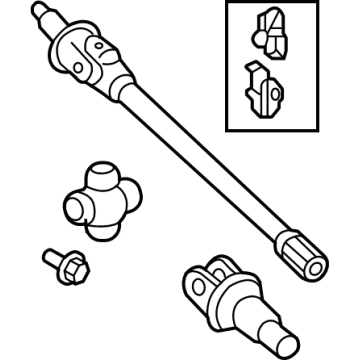 Jeep 68476428AA Output Shaft