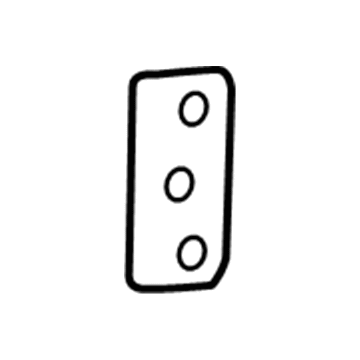 Dodge 5029209AA Impact Bar Reinforcement Plate