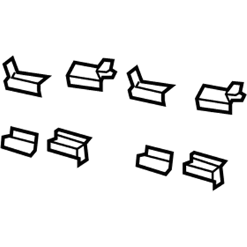 Jeep 68003705AA Brake Pads Hardware Kit