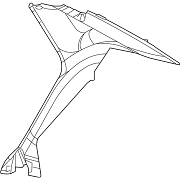 Dodge 1SW46DX9AF Upper Quarter Trim