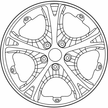 Dodge 68620097AA Wheel, Alloy