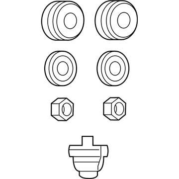 Jeep 5170930AB Mount Bracket Hardware Kit