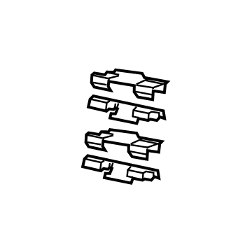 Jeep 68545609AA Brake Pads Hardware Kit