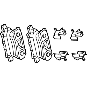 Jeep 68028671AA Brake Pads