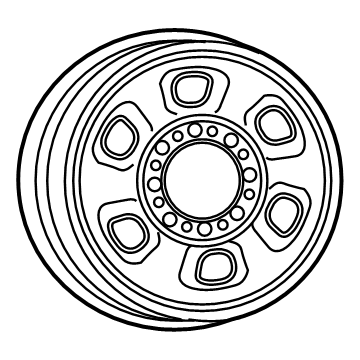 2017 Ram 2500 Spare Wheel - 1XA75S4AAA