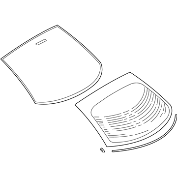 Dodge MR432861 Back Glass