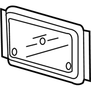 Jeep 55156796AA License Bracket