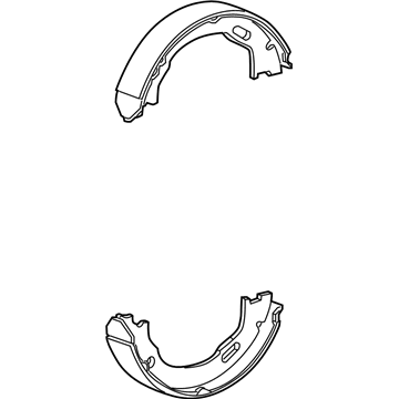 Dodge 68020626AB Parking Brake Shoes