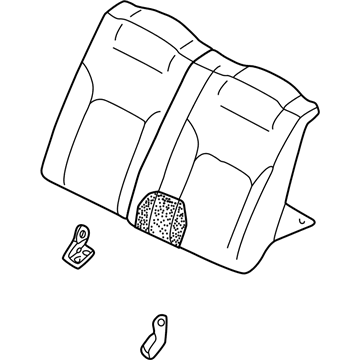 Dodge MR595489YB Seat Back Assembly