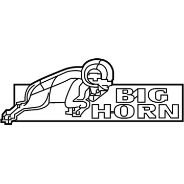 Ram 55372894AA Nameplate