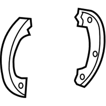 Chrysler 5191215AB Parking Brake Shoes