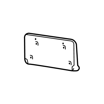 Jeep 68144511AD License Bracket