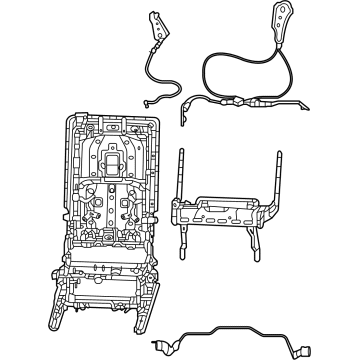 Mopar 68568023AJ Frame - Seat 68568023AJ Mopar Frame - Seat Illustration 1 of 1