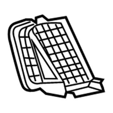 Mopar 1UY361X9AC Air Vent Grille, Inner Passenger Side