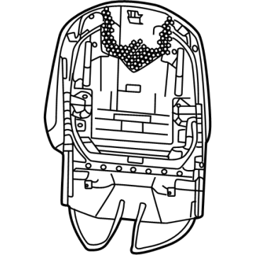 Mopar 7JX47TX7AC Panel - Front Seat Back