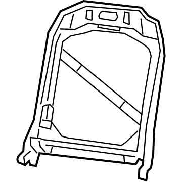 Mopar 68272075AB Seat Back Frame, Front Passenger Side Mopar 68272075AB Seat Back Frame, Front Passenger Side