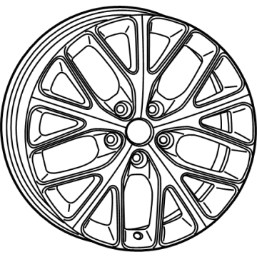 Dodge 6XL95AAAAA Wheel, Alloy