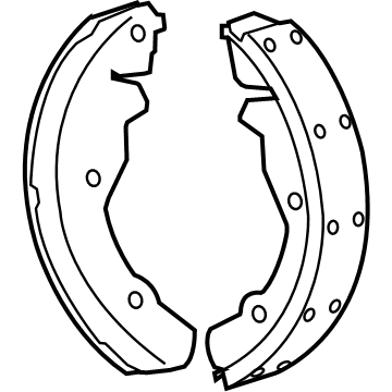 Jeep 5191306AA Brake Shoes