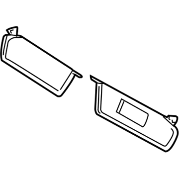 Dodge 5GE13TL2AE Sunvisor