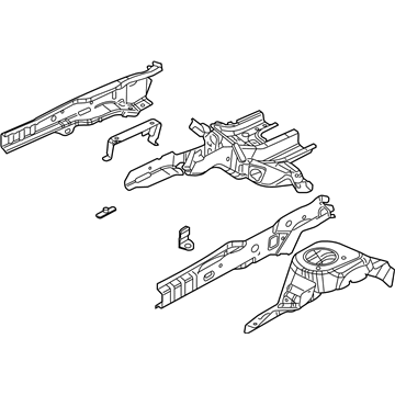 Jeep 68267066AB Apron/Rail Assembly