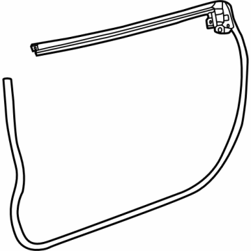 Mopar 68590602AB Weather Strip - Front Door Mounted