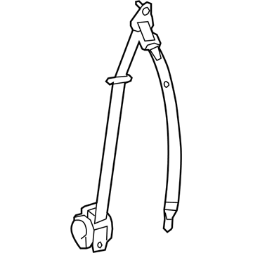 Jeep 1XC671DVAC Retractor Assembly