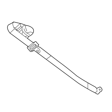 Jeep 5JX141DVAH Center Belt Assembly