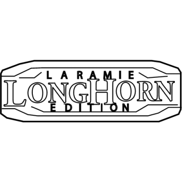 Mopar 68310060AA Nameplate, Front Mopar 68310060AA Nameplate, Front