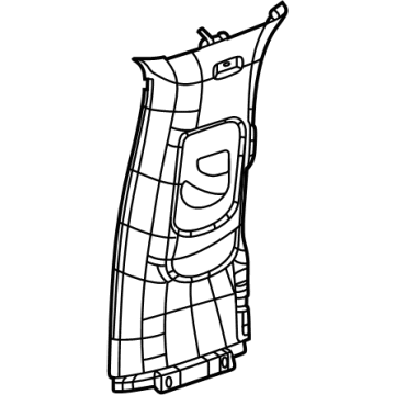 Jeep 6LF24TX7AD Upper Center Pillar Trim