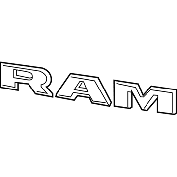 Ram 68247264AA Nameplate