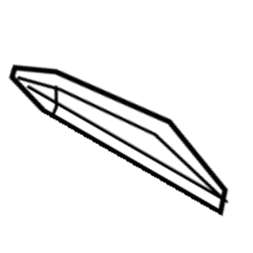 Mopar 1EB09XDVAA Side Cover, Gray, Driver Side