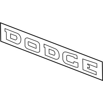 Dodge 55077300AA Nameplate