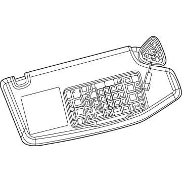 Dodge 7LW38TX7AB Sunvisor