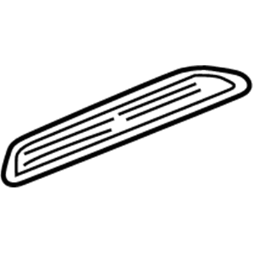 Mopar 5DV46RX9 Step Pad, Black, Center