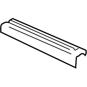 Mopar 5GK10DX9AC Scuff Plate, Black, Rear