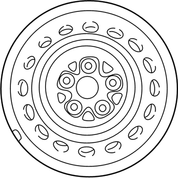 Dodge 4879251AB Wheel, Steel